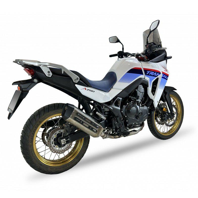 XL750 トランザルプ スリップオンマフラー MEGA XTREM TRAIL Eマーク