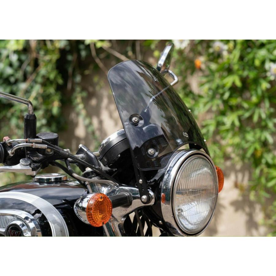 W650/W800 〜2018 スクリーン クラシックS3  ライトスモーク DART FLYSCREENの画像