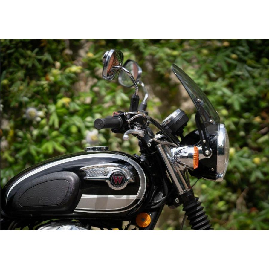 W650/W800 〜2018 スクリーン クラシックS3  ライトスモーク DART FLYSCREENの画像
