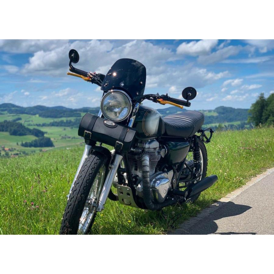 W650/W800 〜2018 スクリーン クラシックS3  ブラック DART FLYSCREENの画像