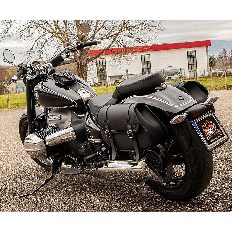 エンズクォイオ(Endscuoio) Hamburg レザー サイドバッグ 左側 BMW R18 