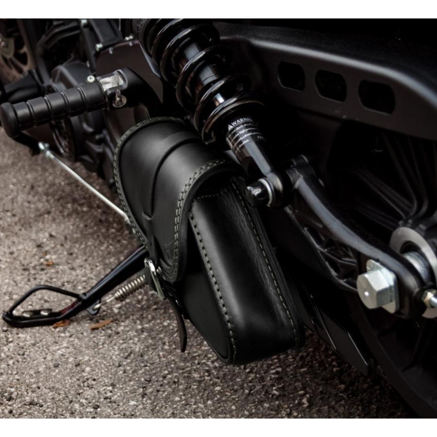 エンズクォイオ(Endscuoio) Paco レザー ツールバッグ サイドバッグ Indian Scout， Bobber インディアン_2