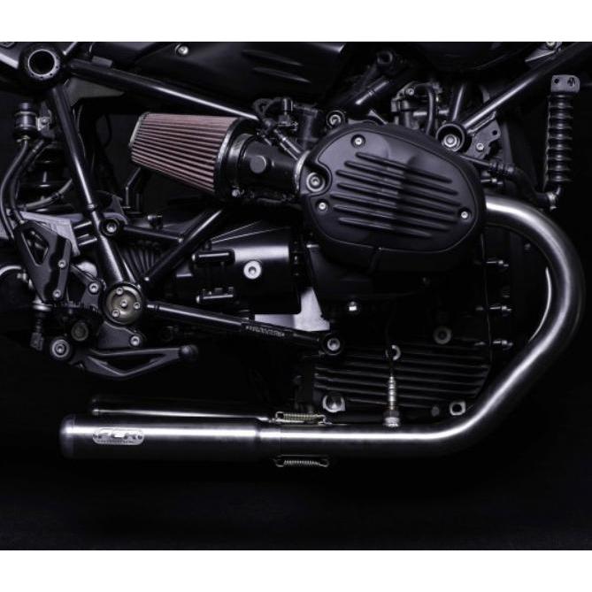 BMW rninet 純正エキゾーストパイプ BMW RnineT フルエキゾースト マフラー シルバー FCRオリジナル