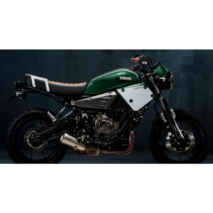 C-RACER フロントサイドカバー ゼッケンプレート XSR700 16 