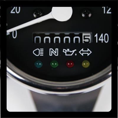 グッズ(GOODS) サイドマウントメーターキット　φ60インジゲーターランプ付き　SR400/500(01-02)_1