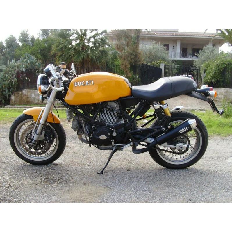 ドゥカティ GT1000 Tromb ステンレス スリップオンマフラー マットブラック MASS Exhaust