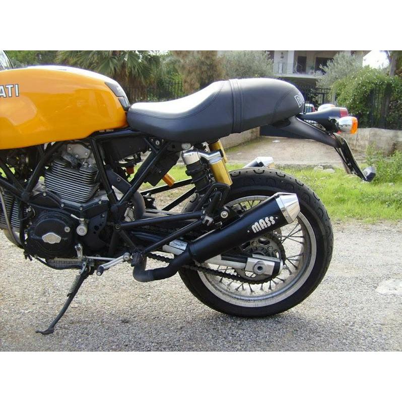 ドゥカティ GT1000 Tromb ステンレス スリップオンマフラー マットブラック MASS Exhaust