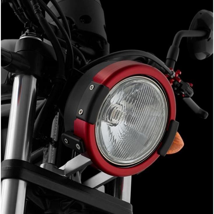 レブル250/500 17-19 ヘッドライトカバー M.レッド バイカーズ