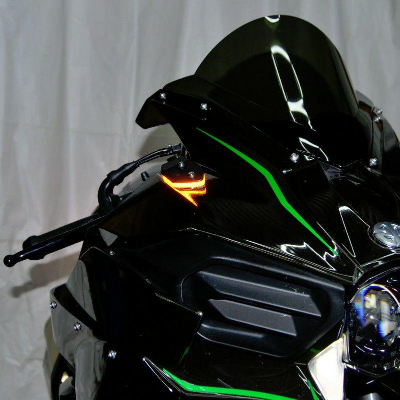 H2 フロントウインカー ミラーブロックオフ NRC : モトパーツ バイク