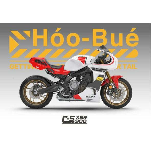 ヤマハ XSR900 C-S シングルシートカウル レッド HooBue