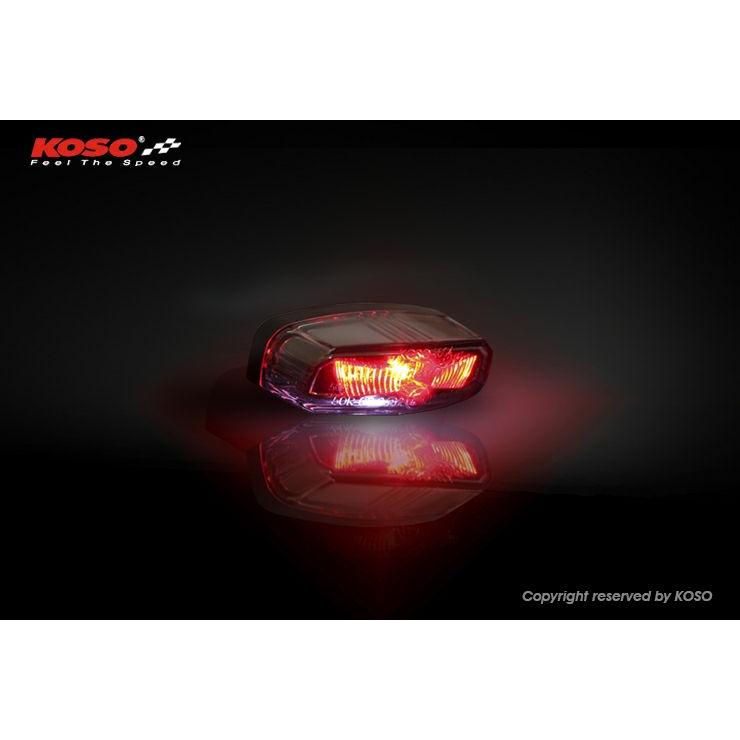 KOSO LED テールランプ & ナンバー灯 スモークレンズ 