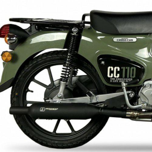 ホンダ　クロスカブ 110　フルエキ　マフラー【新品】IRONHEAD クロスカブ 22- フルエキゾーストマフラー IRONHEAD ROUND BLACK