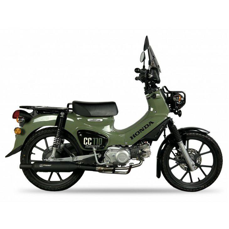 クロスカブ 22- フルエキゾーストマフラー IRONHEAD ROUND BLACK