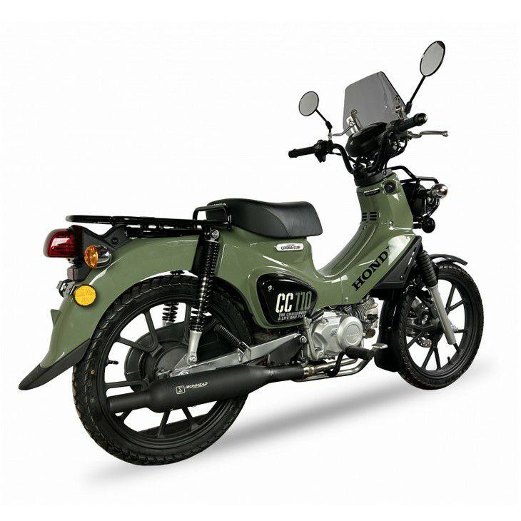 クロスカブ 22- フルエキゾーストマフラー IRONHEAD ROUND BLACK