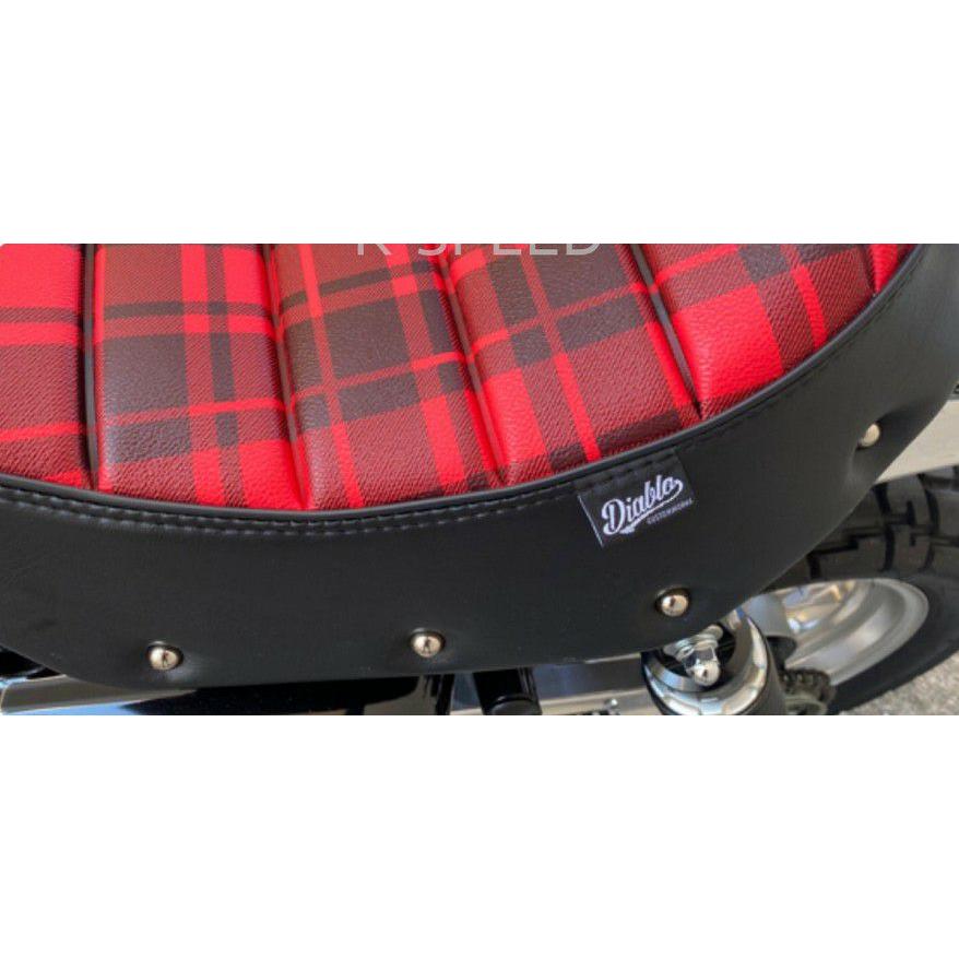 モンキー125 ローシート Diabolus レッドスコティッシュパターン K 