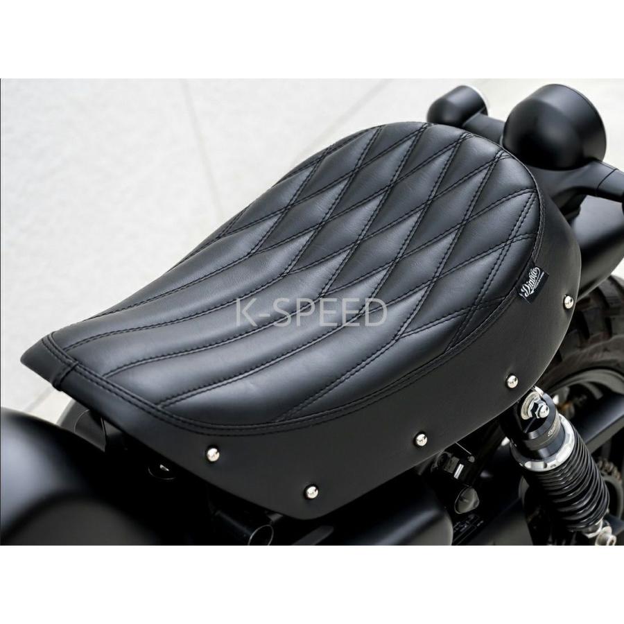 K-SPEED キルティングシート 黒 モンキー125 モンキー125 シート ミックスパターン Diabolus ブラック K-SPEED