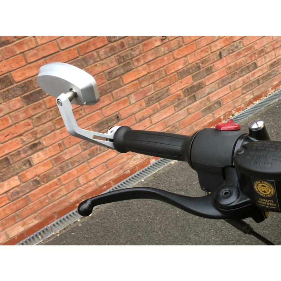 ロイヤルエンフィールド ベア650 バーエンドミラー シルバー