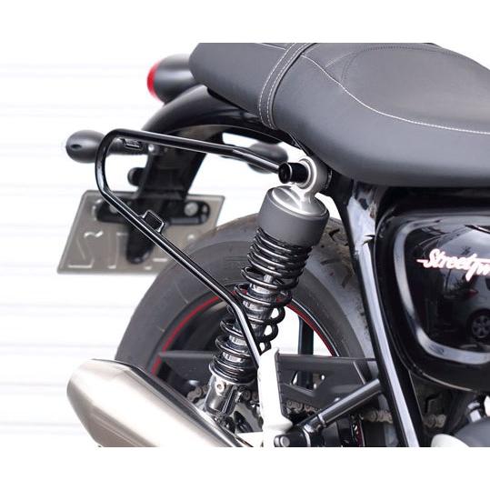 KIJIMA キジマ サイド バッグ サポート ブラック トライアンフ T100