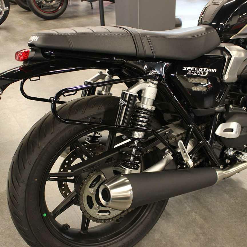 KIJIMA キジマ サイド バッグ サポート ブラック トライアンフ T100