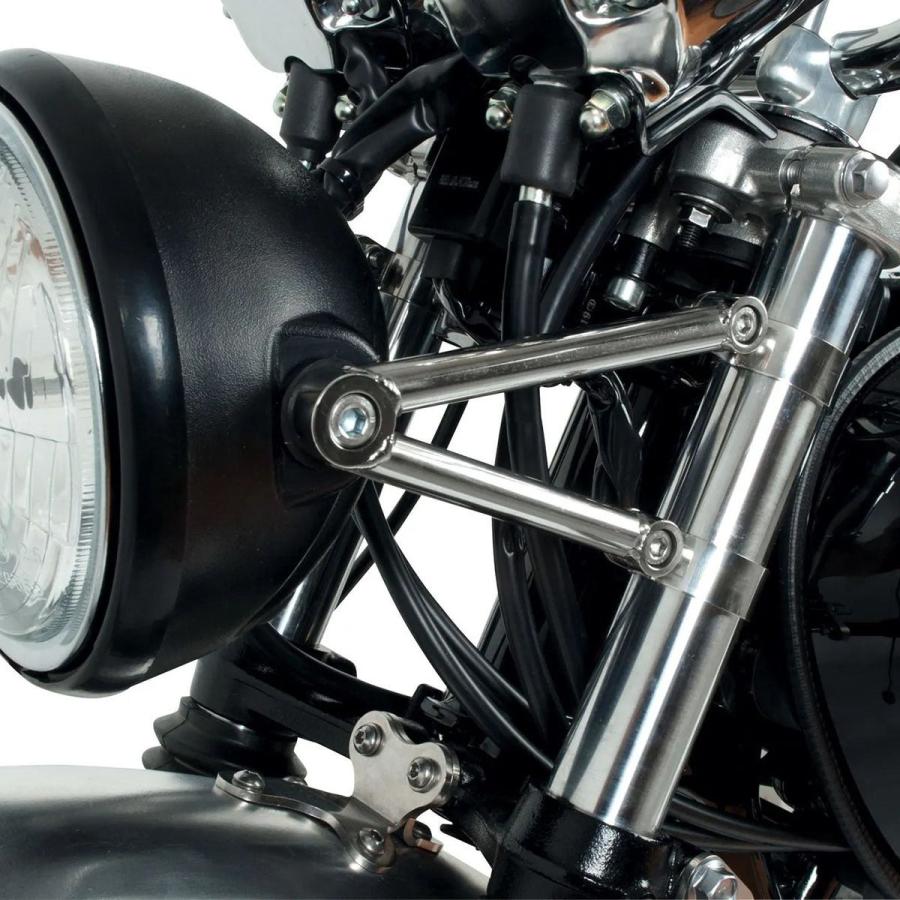 KEDO ケドー ステンレス ヘッドライト ブラケット ポリッシュ SR400
