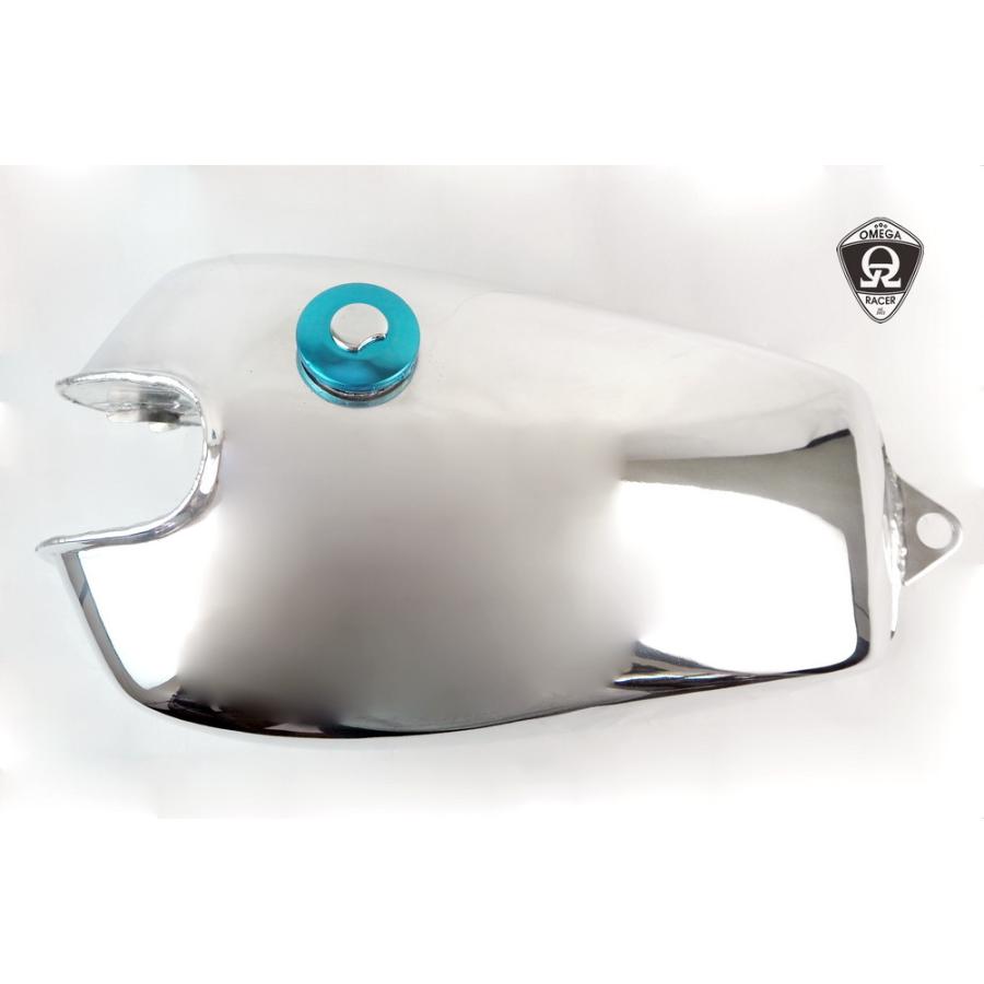 SR400/500 アルミ フューエルタンク ポリッシュ The Original オメガ