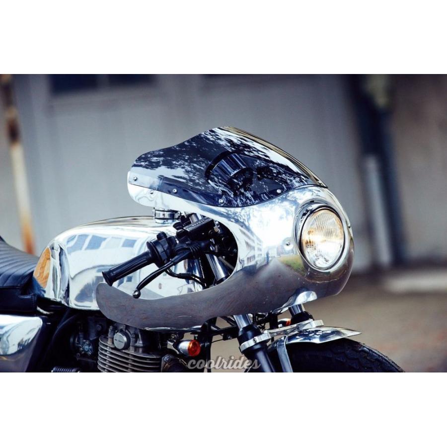 SR400FI/SR400/500 カフェレーサー アルミ フロントカウル BIG SR400FI/SR400/500 カフェレーサー アルミ フロントカウル BIG