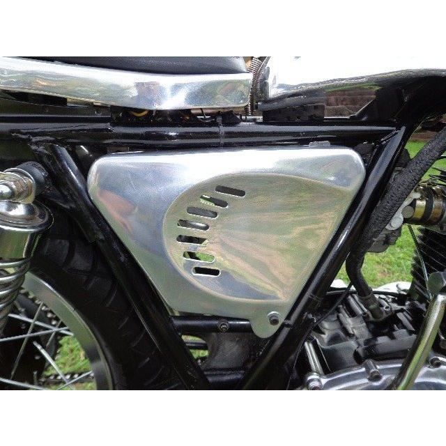 SR400/500 キャブ サイドカバー アルミ IMOLA オメガレーサー ヤマハ 