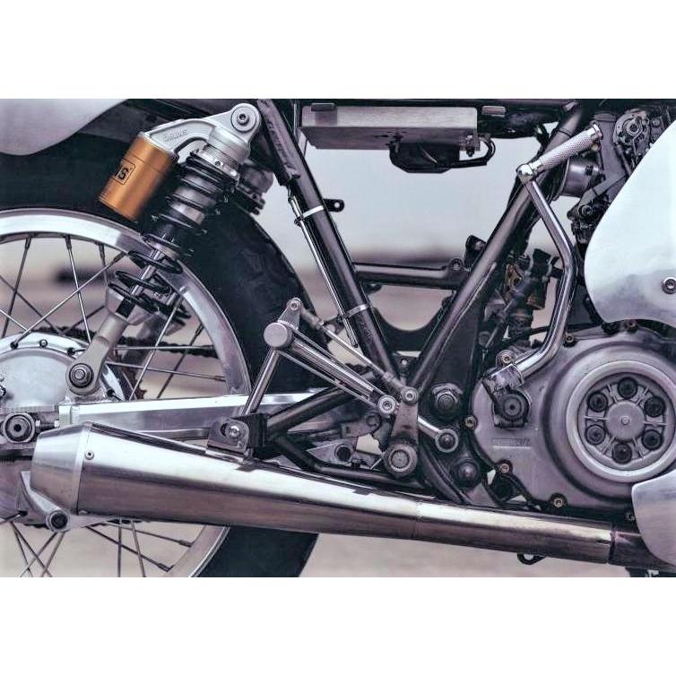 SR400FI/500 メガホンスリップオンマフラー オメガレーサー ヤマハ