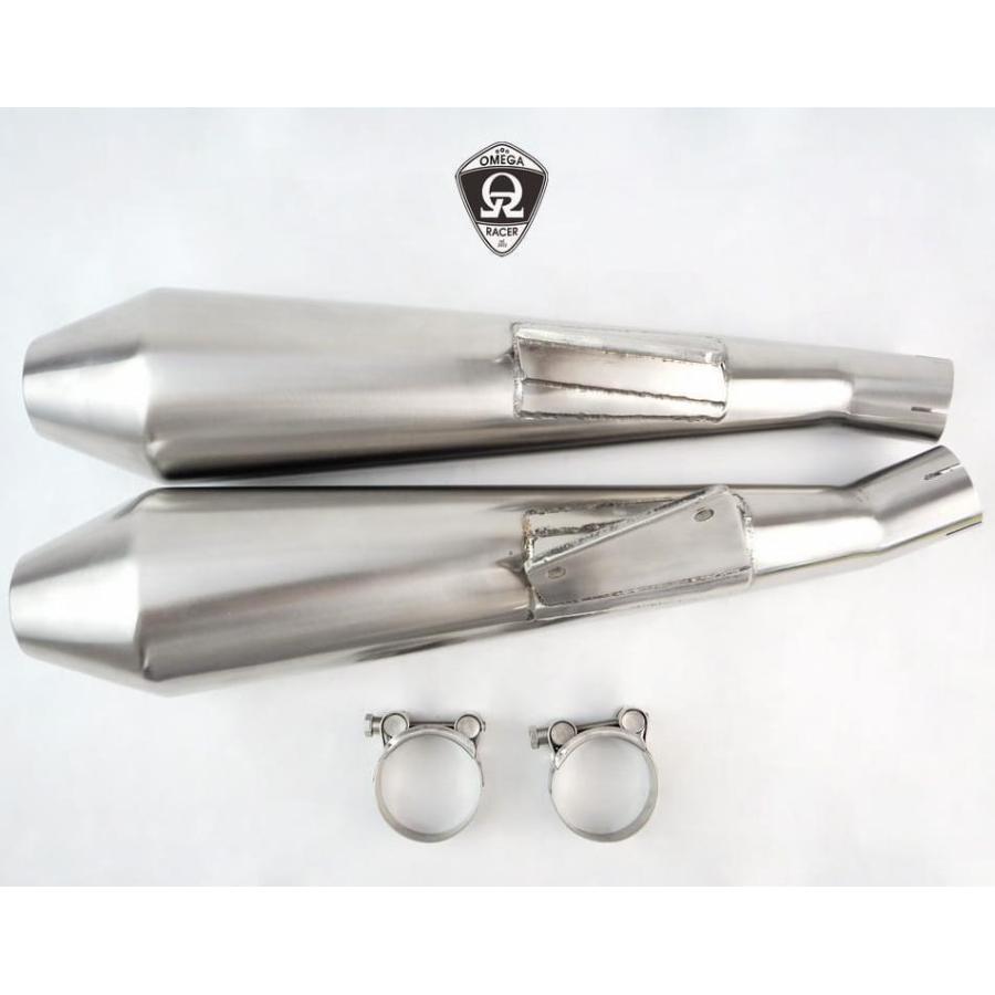 W650, W400 メガホン フルエキ マフラー MegaBrat オメガレーサー