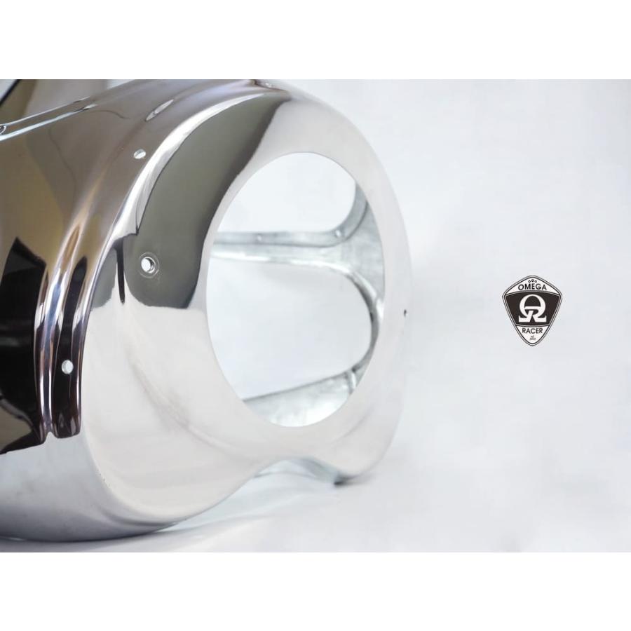 W800 W650 ロケットカウル アルミ リックマン エイボン カフェスタイル