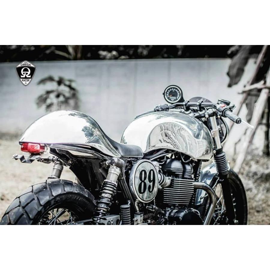 空冷キャブレター ボンネビル T100 スクランブラー スラクストン "COMMNADO" アルミタンク オメガレーサー（OMEGA Racer）_2