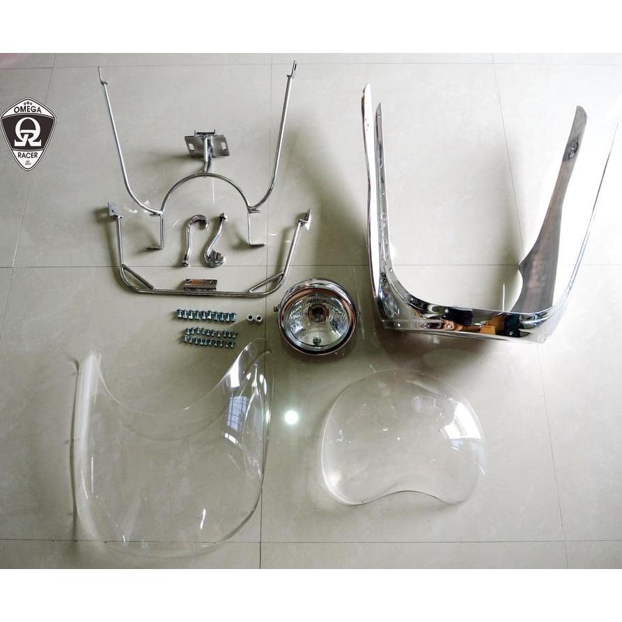 インターセプター/コンチネンタル GT 650 Rickman/Avonスタイル カウル ポリッシュ/クリア オメガレーサー : モトパーツ ...