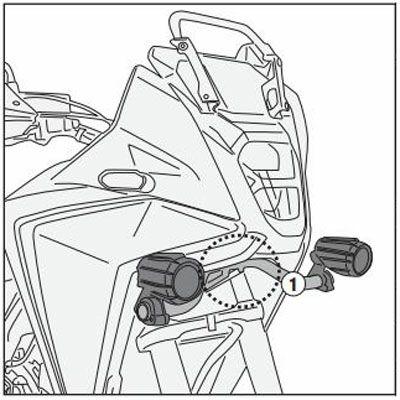 NX500(400) 24- スポットライト用 フィッティングキット GIVI