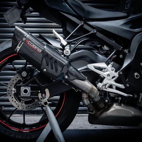 BMW S1000R 2017-20 スリップオンマフラー トライオーバルカーボン