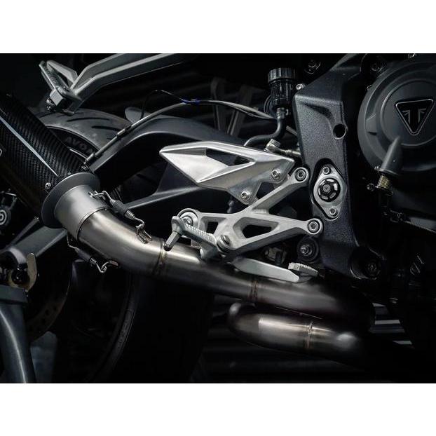 トライアンフ ストリートトリプル 765S/R/RS2017〜22 スリップオンマフラー チタン "Serpentine-COMP-Ti" 触媒デリート コブラスポーツ