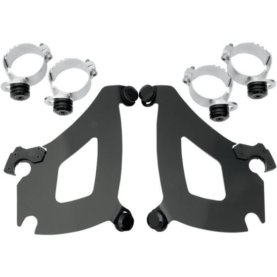 MEMPHIS SHADES トリガーロックマウンティングキット for バレットフロントカウル フェアリング ブラック VT1300CX フューリー 10-13
