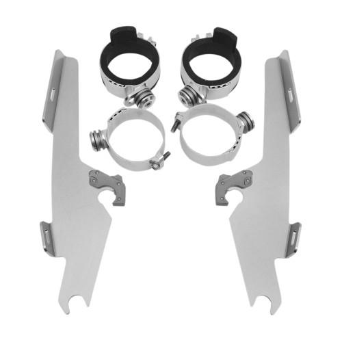 MEMPHIS SHADES トリガーロックマウントキット for バットウィングフロントカウル フェアリング ポリッシュ XVS650/1100 V-Starクラシック 98-15