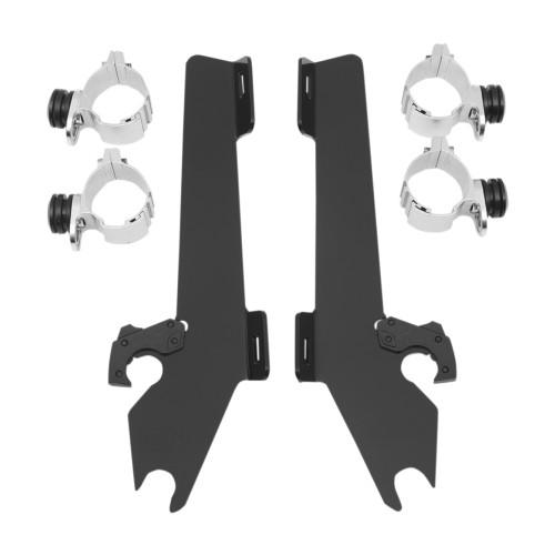 MEMPHIS SHADES トリガーロックマウントキット for バットウィングフロントカウル フェアリング ブラック VTX1300C 04-09