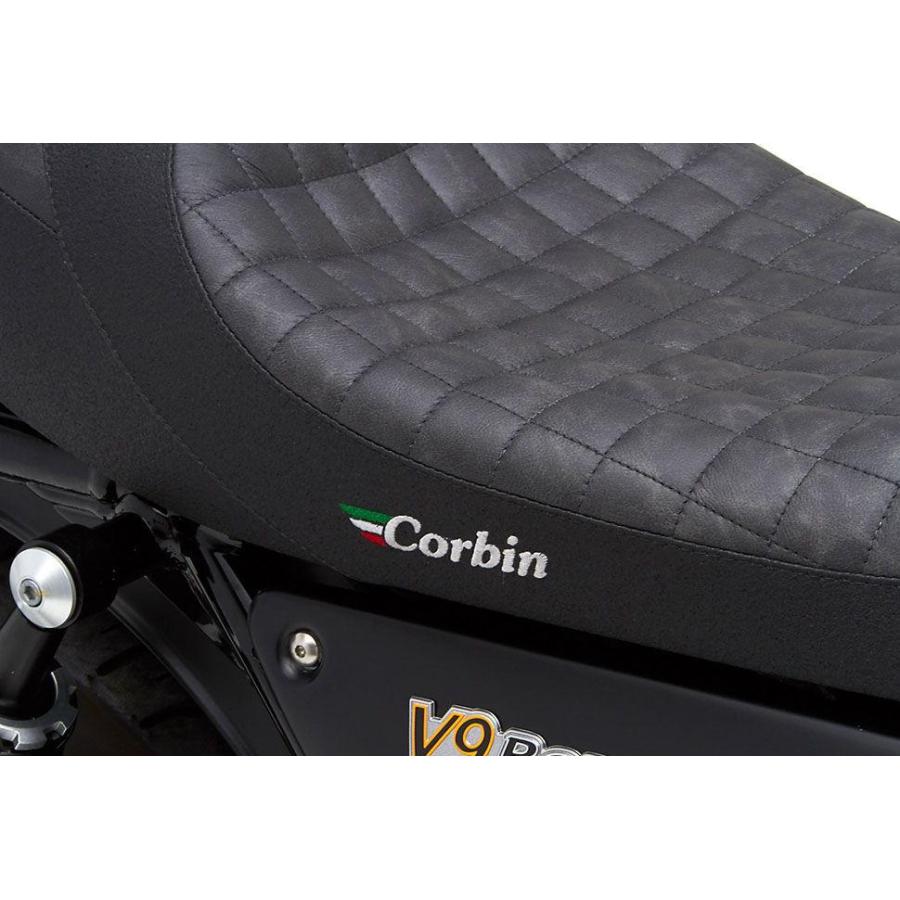 ヒロ　サドルシート黒本革Corbin Corbin ガンファイター レディーサドル シート MOTOGUZZI(モトグッツィ