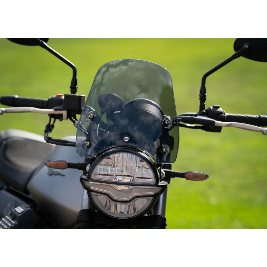 DART ウインドシールド スモーク　motoguzzi v7 モトグッチ モトグッチ V7 I/II スクリーン マーリンS3 ダークスモーク DART