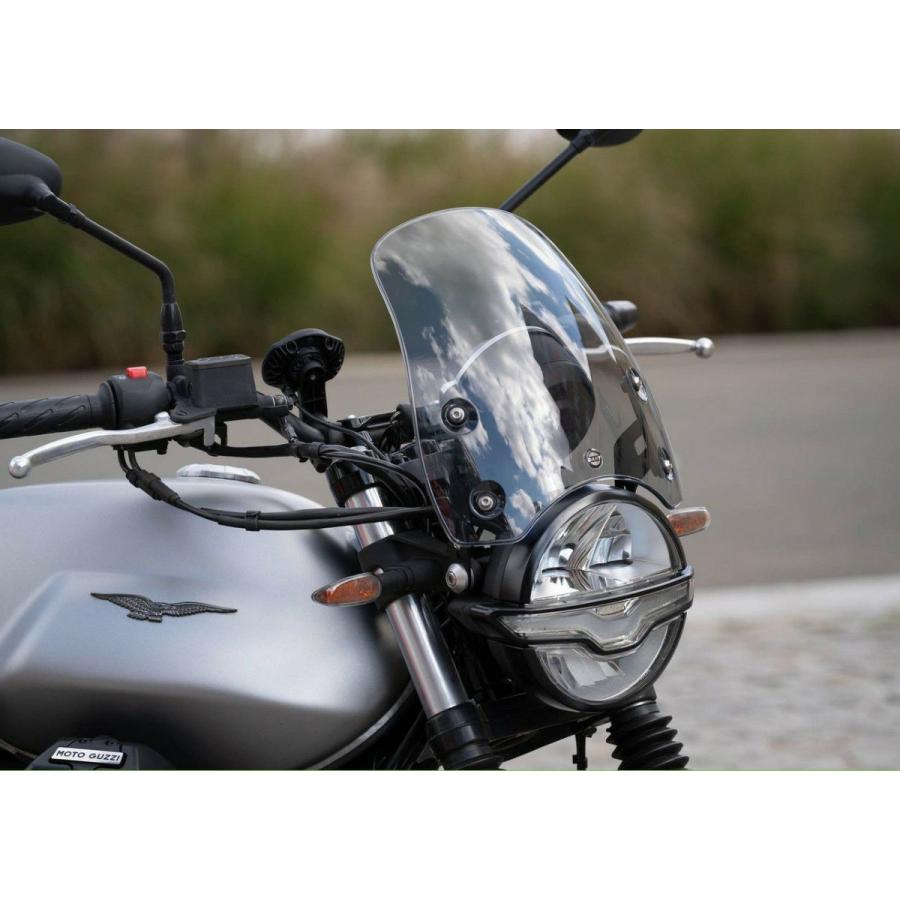 モトグッチ V7 I/II スクリーン マーリンS3 ライトスモーク DART FLYSCREEN