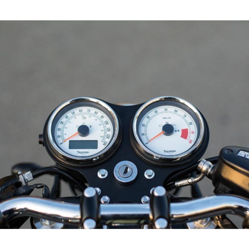 MOTODEMIC フラット メーター ステー ブラケット キー穴あり MOTODEMIC フラット メーター ステー ブラケット キー穴あり
