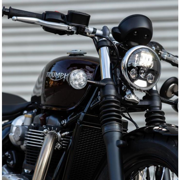 MOTODEMIC EVO スタンダード LED ヘッドライト グラファイト Triumph Bobber Black/Speedｍaster 2018〜