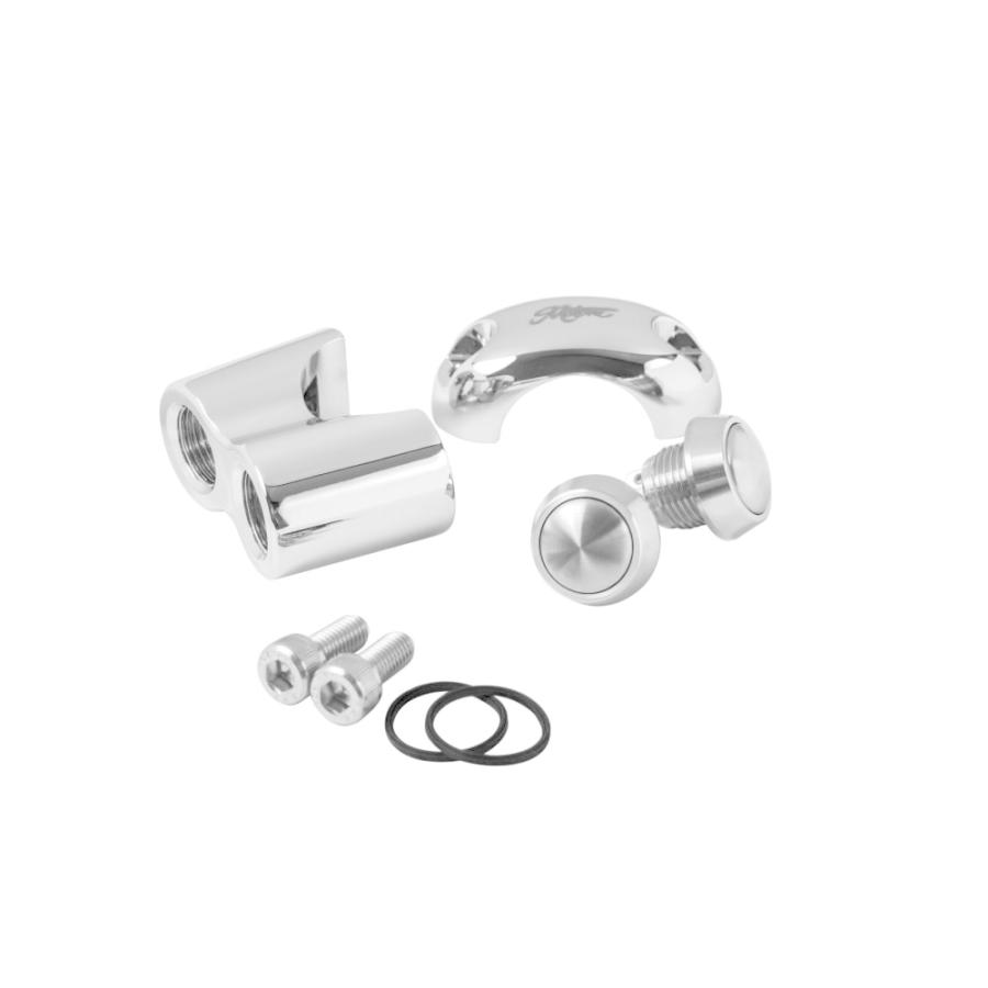 MME004:Motone デュアル・プッシュボタンスイッチ 1インチ径ハンドル用 クロームの画像