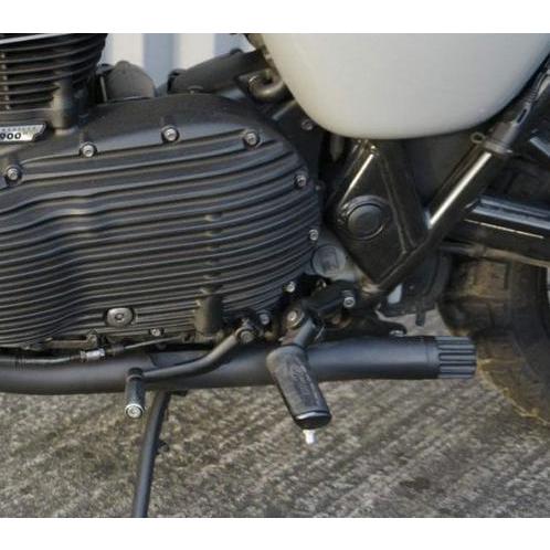 Motone ボンネビル T120 T100 マフラー 2016-2021-  \"Jupiter-2\" ブラスの画像