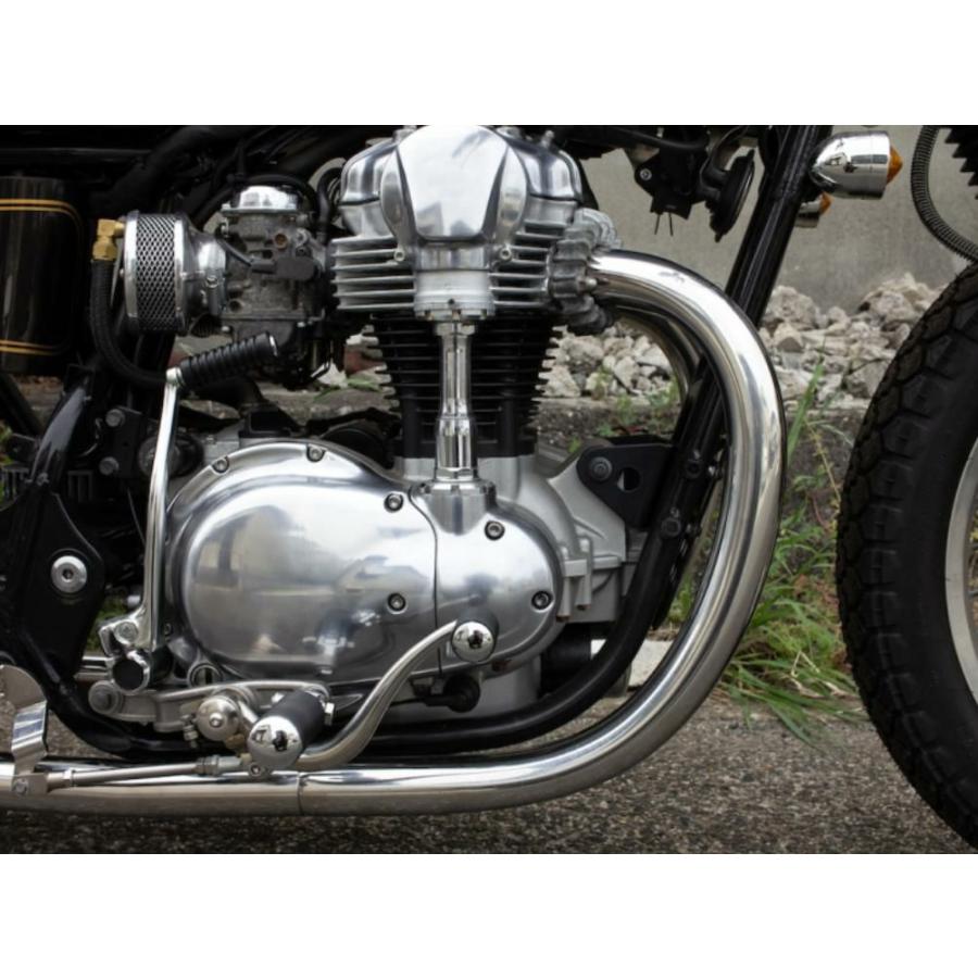 カワサキ W650/400 STDメガホン ショート フルエキ LOW モーターロック
