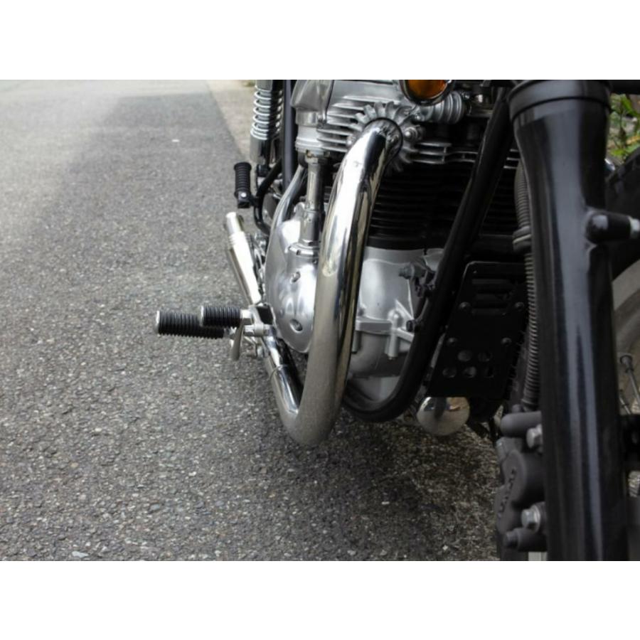 カワサキ W650/400ヴィンテージマフラー フルエキ LOW モーターロック