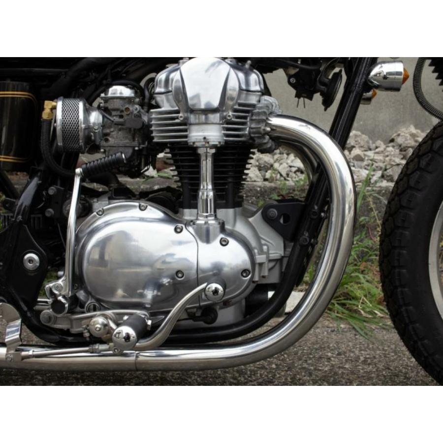 カワサキ W650/400ヴィンテージマフラー フルエキ LOW モーターロック