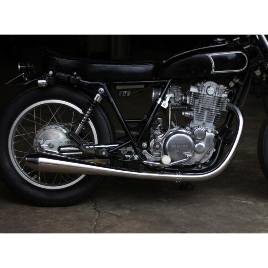 B*b様 ヤマハ sr400 500 ハーレーマフラー ワンオフステー ショート
