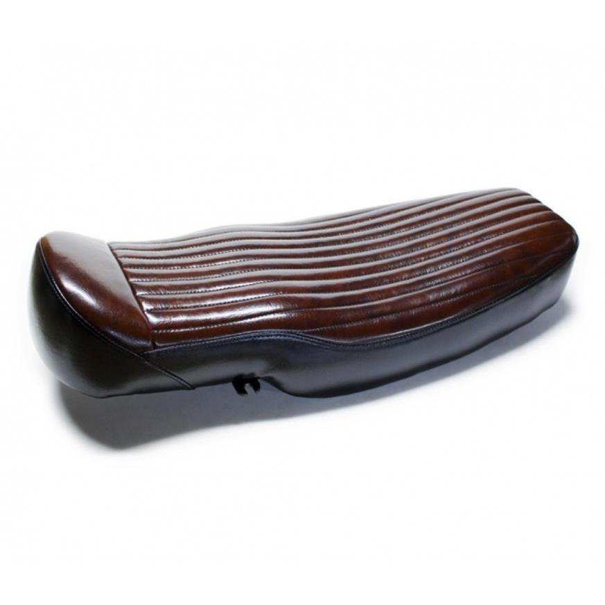 ヤマハ SR400/500 薄型ベーツタイプ TTシート ブラウン×ブラック